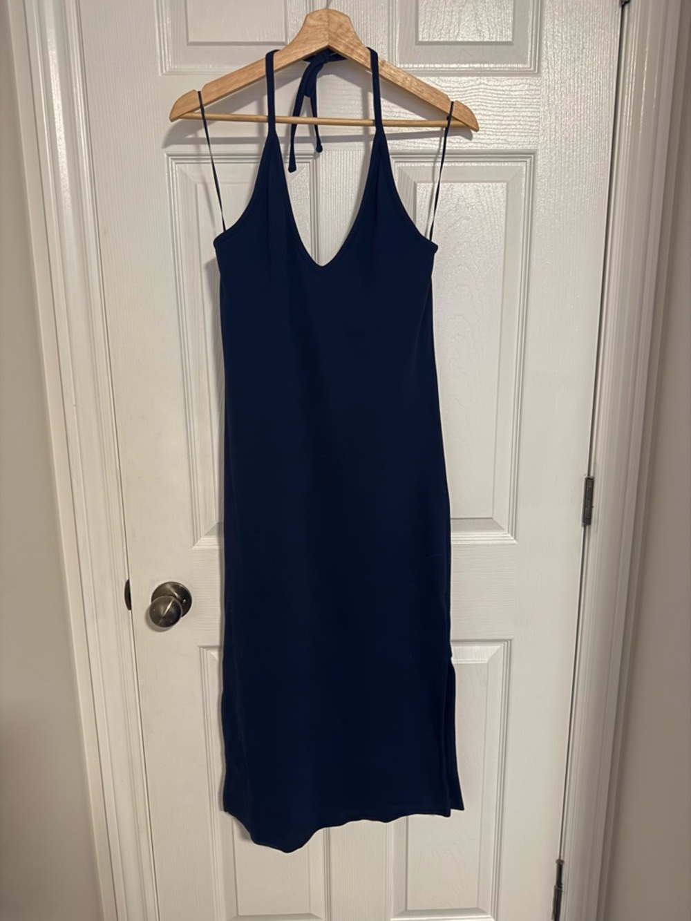 Navy Halter Slip Dress -  Women’s casual Dress